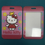 ID Card Badge Holder - Sanrio - Hello Kitty With Teddy Bear And Flowers