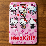 ID Card Badge Holder - Sanrio - Hello Kitty Poses On Pink Floral