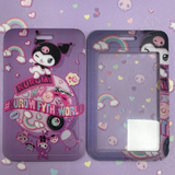 ID Card Badge Holder - Sanrio - Kuromi Kuromify The World Rainbows