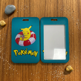 ID Card Badge Holder - Pokémon - Pikachu Relaxing In Pool Float