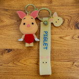 3D PVC Figure Keychain - Winnie the Pooh - Piglet Figure