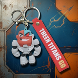 3D PVC Figure Keychain - Teen Titans Go! - Cyborg Figure