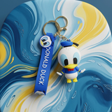 3D PVC Figure Keychain - Disney - Donald Duck With Donald Duck Strap