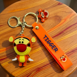 3D PVC Figure Keychain - Winnie the Pooh - Tigger Figure