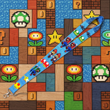 Lanyard - Super Mario Bros. - Mario Luigi Power-ups Blue