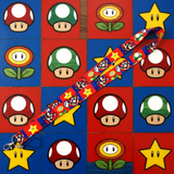 Lanyard - Super Mario Bros. - Mario Classic Power-Ups Red Blue