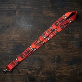 Lanyard - Deadpool - Mask and Character Silhouettes Red Lanyard