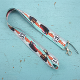 Lanyard - Cars - Lightning McQueen Mater Route 66 Blue