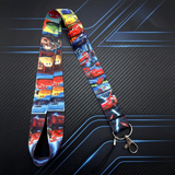 Lanyard - Disney Pixar Cars - Cars Racing Lightning McQueen Black Blue