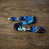 Lanyard - Lilo & Stitch - Stitch and Angel Dark Blue Lanyard