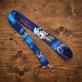 Lanyard - Lilo & Stitch - Stitch and Scrump Navy Blue Character Faces