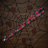 Lanyard - Spider-Man - Red Faces Web Black