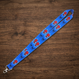 Lanyard - Spider-Man - Mask and Web Blue Lanyard