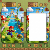 ID Card Badge Holder - Super Mario - Mario Running In Mushroom Kingdom Landscape