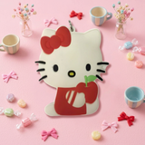 PVC Keychain - Sanrio - Hello Kitty With Apple (White)