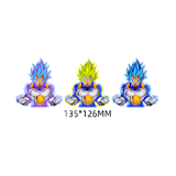 3D Lenticular Sticker - Dragon Ball - Vegeta Super Saiyan Blue Forms