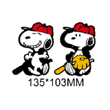 3D Lenticular Sticker - Peanuts - Snoopy Baseball