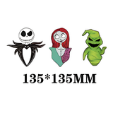3D Lenticular Sticker - The Nightmare Before Christmas - Jack, Sally & Oogie Boogie
