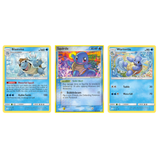 3D Lenticular Sticker - Pokémon - Squirtle, Wartortle & Blastoise TCG Card Art