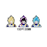 3D Lenticular Sticker - Dragon Ball - Vegeta (Vegeta Transformations (Super Saiyan, Majin, Super Saiyan Blue))