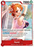 Card Keychain - One Piece - Nami Character Alt Art EB01-021