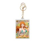 Card Keychain - One Piece - Nami Leader Parallel/Alt Art OP01-002