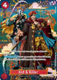 Card Keychain - One Piece - Kid & Killer Character Foil, Parallel Art ST08-005