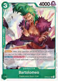 Card Keychain - One Piece - Bartolomeo Character foil, Super Rare OP01-028