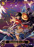 Card Keychain - One Piece - Monkey.D.Luffy Character Secret Rare, alt art, foil OP09-119