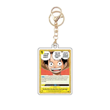 Card Keychain - One Piece - Monkey D. Luffy Event Secret Rare, Manga Art, Foil OP05-119