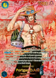 Card Keychain - One Piece - Portgas D. Ace Character Manga Art OP02-013