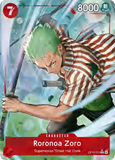 Card Keychain - One Piece - Roronoa Zoro Character Foil OP01-005