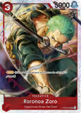 Card Keychain - One Piece - Roronoa Zoro Character Alt Art, Foil OP01-025