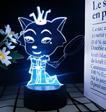 3D Illuminated Art - Pleasant Goat and Big Big Wolf - Hong Tai Lang 3D Illusion LED Night Light 16 Colors