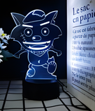 3D Illuminated Art - Pleasant Goat and Big Big Wolf - Big Big Wolf 3D Illusion LED Night Light 16 Colors