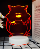 3D Illuminated Art - Pleasant Goat and Big Big Wolf - Jiaotailang 3D Illusion LED Night Light 16 Colors