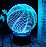 3D LED Night Light - Basketball