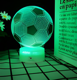 3D LED Night Light - Soccer ball
