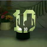 3D LED Night Light - FIFA World Cup - Number 10 soccer player celebration
