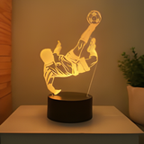 3D LED Night Light - Soccer player kicking ball