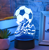 3D LED Night Light - Soccer ball and shoes