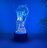 3D LED Night Light - FIFA World Cup - Football Player No. 10 with Trophy