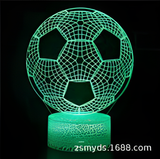 3D LED Night Light - Soccer Ball