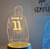 3D LED Night Light - Neymar Jr. - In football jersey