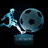 3D LED Night Light - Soccer player kicking ball (2)