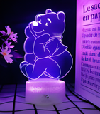 3D Illuminated Art - Winnie the Pooh - Winnie the Pooh 3D Illusion LED Night Light 16 Colors