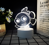 3D Illuminated Art - Clownfish 3D Illusion LED Night Light 16 Colors