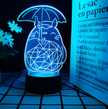 3D LED Night Light - Studio Ghibli - Totoro holding an umbrella