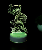 3D Illuminated Art - Detective Conan - Conan Edogawa on skateboard 3D Illusion LED Night Light 16 Colors