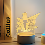3D Illuminated Art - Detective Conan - Magician of the Silver Sky emblem (Kaito Kid) 3D Illusion LED Night Light 16 Colors
